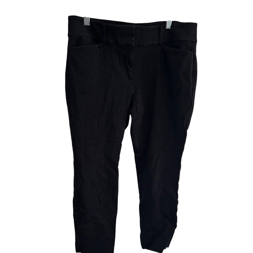 Loft Outlet Womens Black Skinny Ankle Petite Dress Pants Size 10P